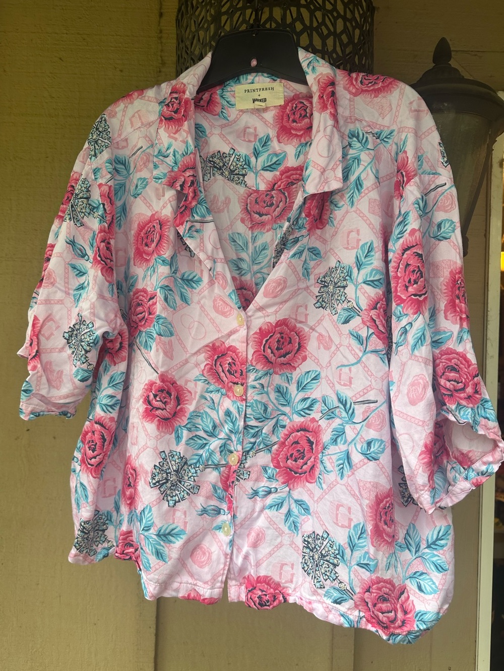Printfresh + Wicked Glinda's Garden Eco Satin Soho Pajama Set